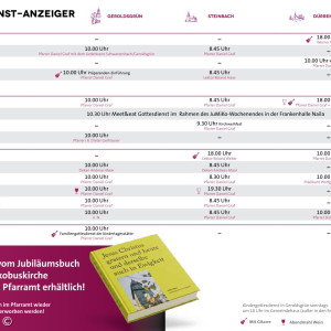 Gottesdienstplan