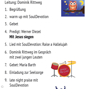 jesus night Programm